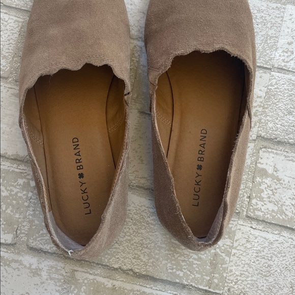 Lucky brand cloeey leather scalloped flats - Picture 6 of 9